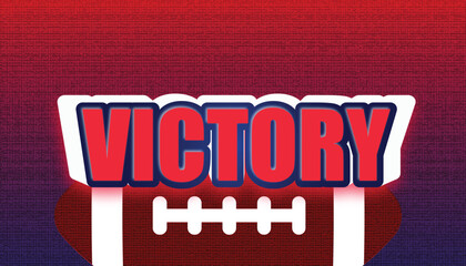 Victory football trophy