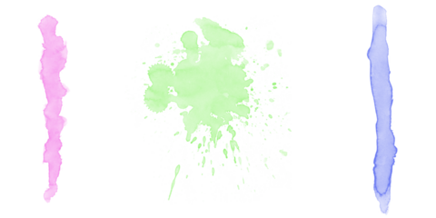 Green watercolor paint splatter with dynamic texture creating fresh abstract background for creative artistic projects