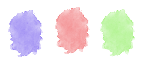 Red watercolor paint blot with soft organic texture creating warm abstract background for modern creative design