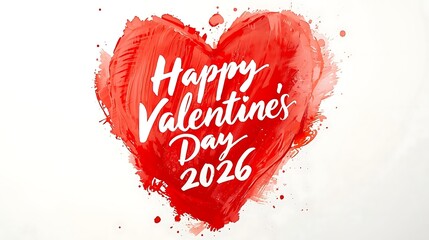 Obraz premium Happy valentine's day 2026