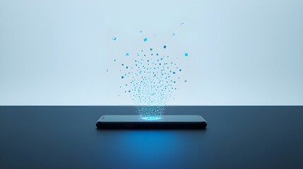 High tech abstract background for global digital innovation.