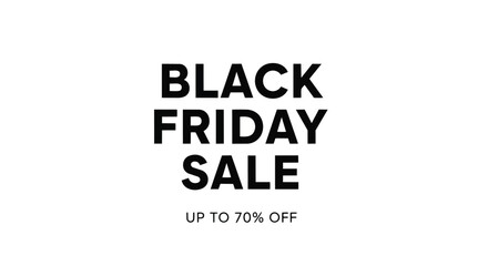 Obraz premium Massive Black Friday Sale Event Offering Up To Seventy Percent Discount. This annual shopping extravaganza provides unparalleled value for consumers.