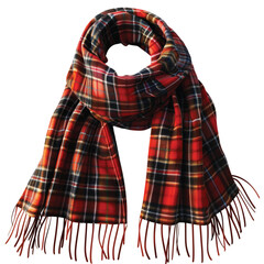 knitted scarf isolated on white