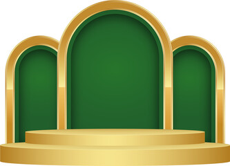 Islamic Podium Stage Eid Mubarak Ramadan Kareem
