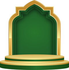 Islamic Podium Stage Eid Mubarak Ramadan Kareem
