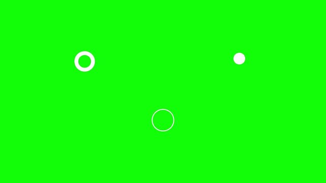 Circle fireworks burst motion graphics animation with shiny line explosions geometric shapes vibrant sparks isolated on green screen background in 4K