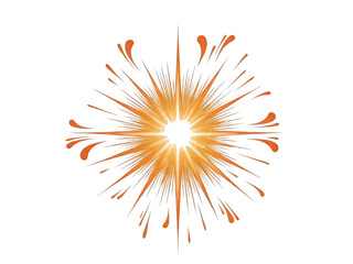 Obraz premium Radiant sunburst explosion