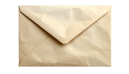 An overhead shot of a closed, light-tan envelope on a black backdrop