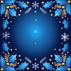 Blue holiday design background vector