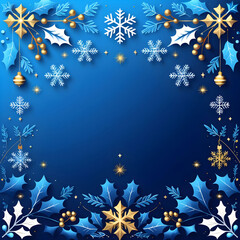 Blue holiday design background vector