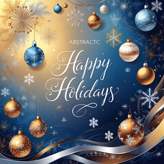 Abstract beauty Christmas and new year background Vector illustration