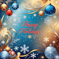 Abstract beauty Christmas and new year background Vector illustration