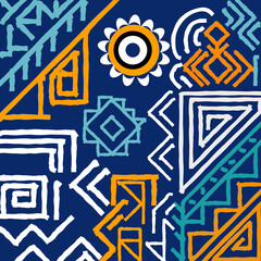 seamless geometric pattern with triangles