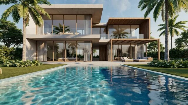 Luxury Villa with Sparkling Pool: Relaxing Tropical Getaway