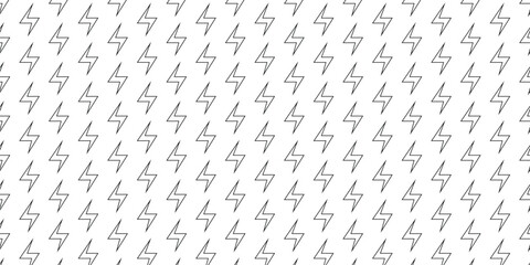 simple black outline lightning bolt pattern for banner poster background.