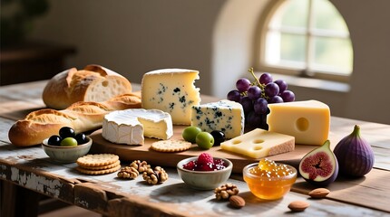 cheese and grapes