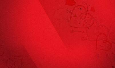 Valentine's love shape grainy abstract background. Pink background. pink ombre gradient with soft blur, faded vignette, film grain texture, and subtle light glow. Minimal classic.