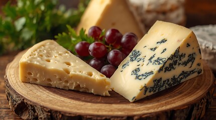 cheese and grapes