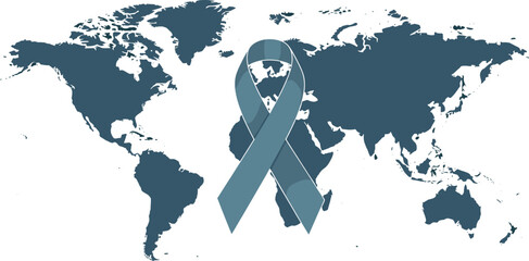 World Cancer Day February 4 Global Cancer Awareness Ribbon Illustration