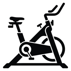 Stationary bike exercise equipment for indoor cycling fitness and cardio workout in health clubs or home gyms with adjustable features promoting active lifestyle