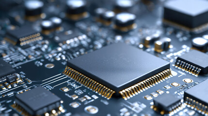 Macro circuit board with integrated microchip