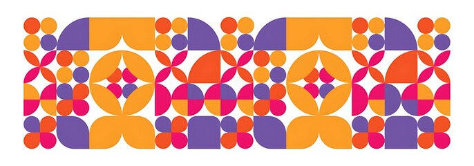 Vibrant geometric pattern