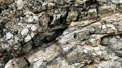 自然の造形が美しい岩のテクスチャ