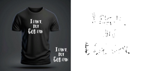 I Can’t But God Can – Christian Faith Typography T Shirt Design, Transparent Background, Print Ready