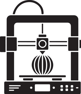Innovative 3D printer creating a detailed object with precision and technology