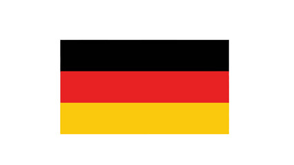 German Flag - Black, Red, Yellow Horizontal Stripes