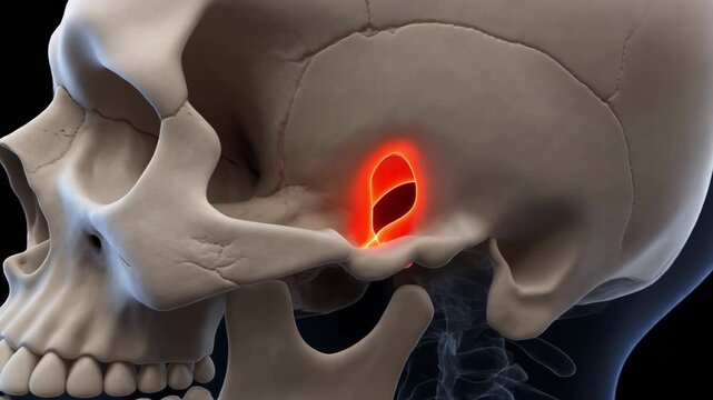 Anatomical 3D Animation: Human Stylomastoid Foramen and Facial Nerve Anatomy