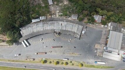 Fototapeta premium Aerial View of Outdoor Amphitheater Under Construction