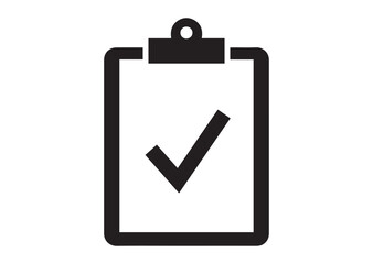 Clipboard icon, Clipboard silhouette vector