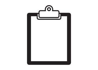 Clipboard icon, Clipboard silhouette vector