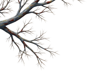 Minimalist graphics background with intricate tree branches and abstract design elements for digital art and creative