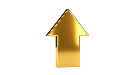 Golden upward arrow icon
