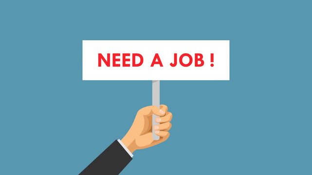 need a job board video animation job seekers concept