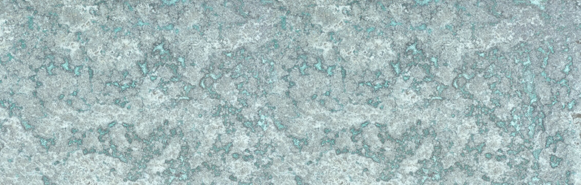 Weathered oxidized metal with blue patina texture