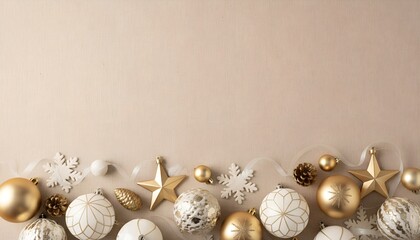 Obraz premium Holiday-themed image with a bright green backdrop, festive gifts, ornaments, and decorations for a cheerful feel