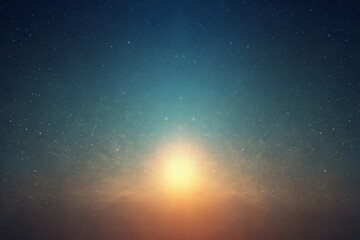 Vibrant starry night sky with bright celestial body shining