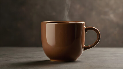 cup of coffee on wooden table