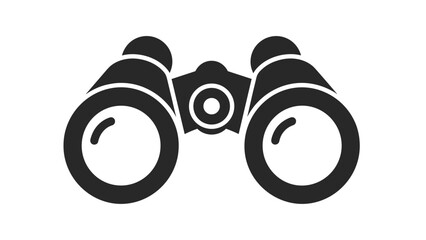 Modern binoculars icon for exploration and adventure, Generative AI.