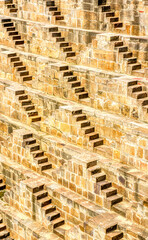 Chand Baori in Abhaneri, built in the 8th&ndash;9th century CE by King Chanda, is a deep, geometric stepwell with 3,500 steps, showcasing ancient water conservation, climate-smart design.