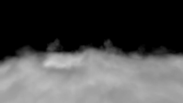 Dark black background with low lying gray smoke or fog spreading softly along bottom creating mysterious dramatic mood, cinematic atmosphere, Concept of mystery, darkness, danger and suspense
