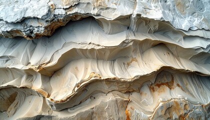 Striking Layers of Rock Formation - A Natural Geological Wonder.