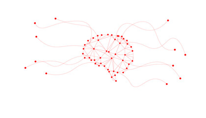 Concept of Artificial intelligence. AI digital brain on the circuit motherboard.