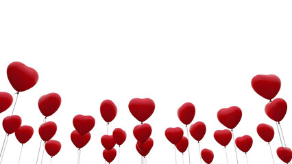 Happy valentines day heart balloons romantic love celebration