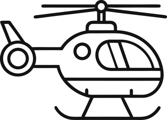 Luxury private executive helicopter vector for business travel and VIP transport