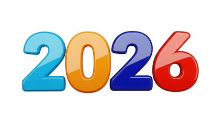 Colorful 2026 number display