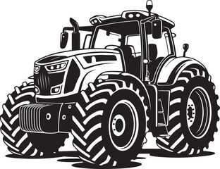  Farm Tractor Vector Silhouette Illustration
Heavy Agricultural Machinery Icon - Realistic Tractor Graphic